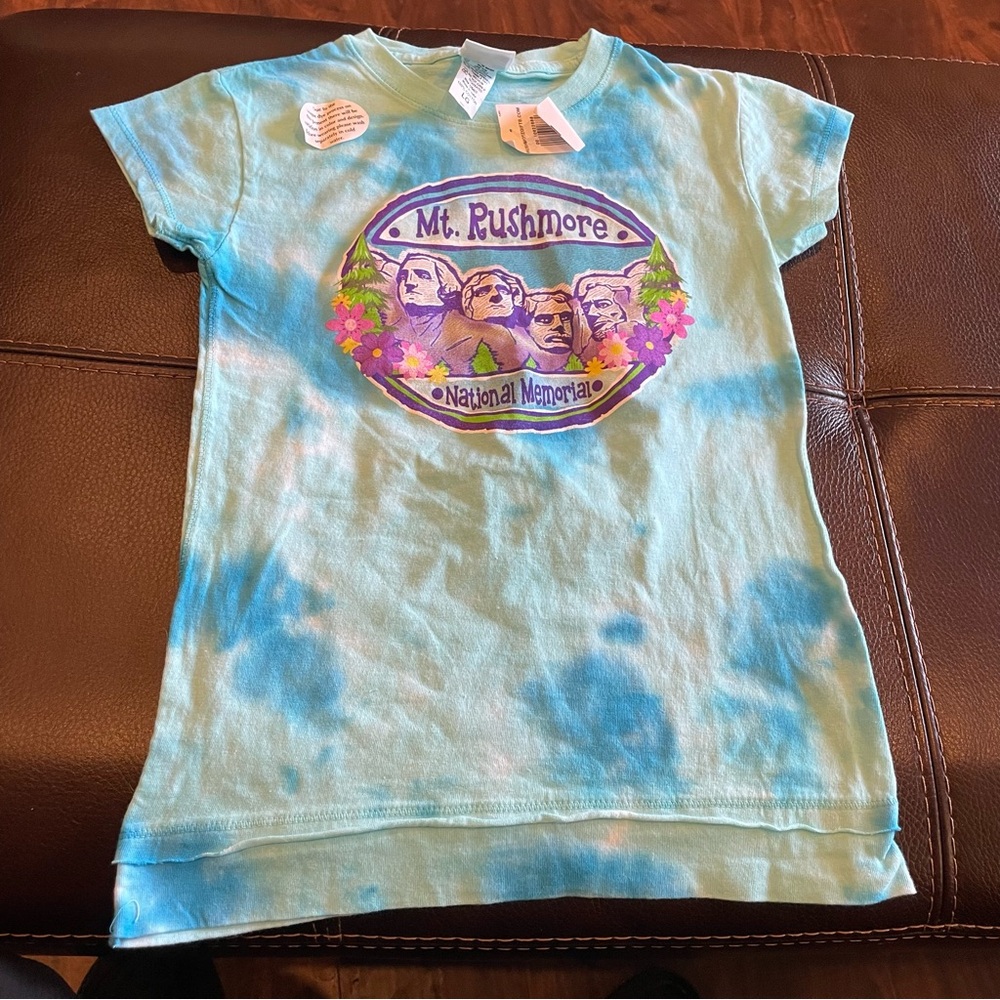 Mt. Rushmore Kids Tie-Dye T-Shirt - Blue